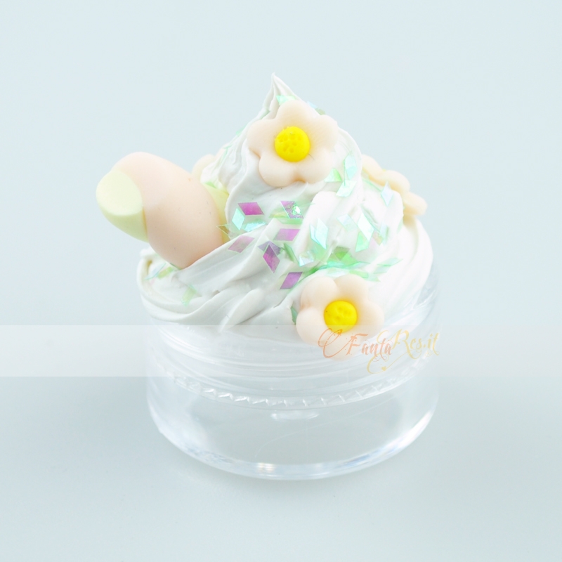 scatolina cupcake con fiori e marshmallow - plexyglass porta anelli