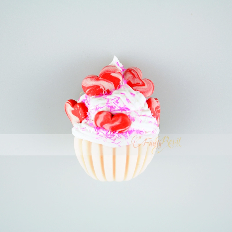 spilla cupcake - golosa spilla rotonda