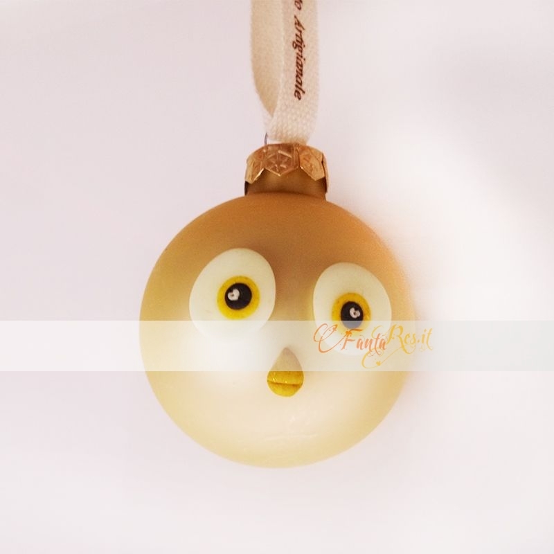 pallina natale pulcino giallo dolce - personaggio angry birds